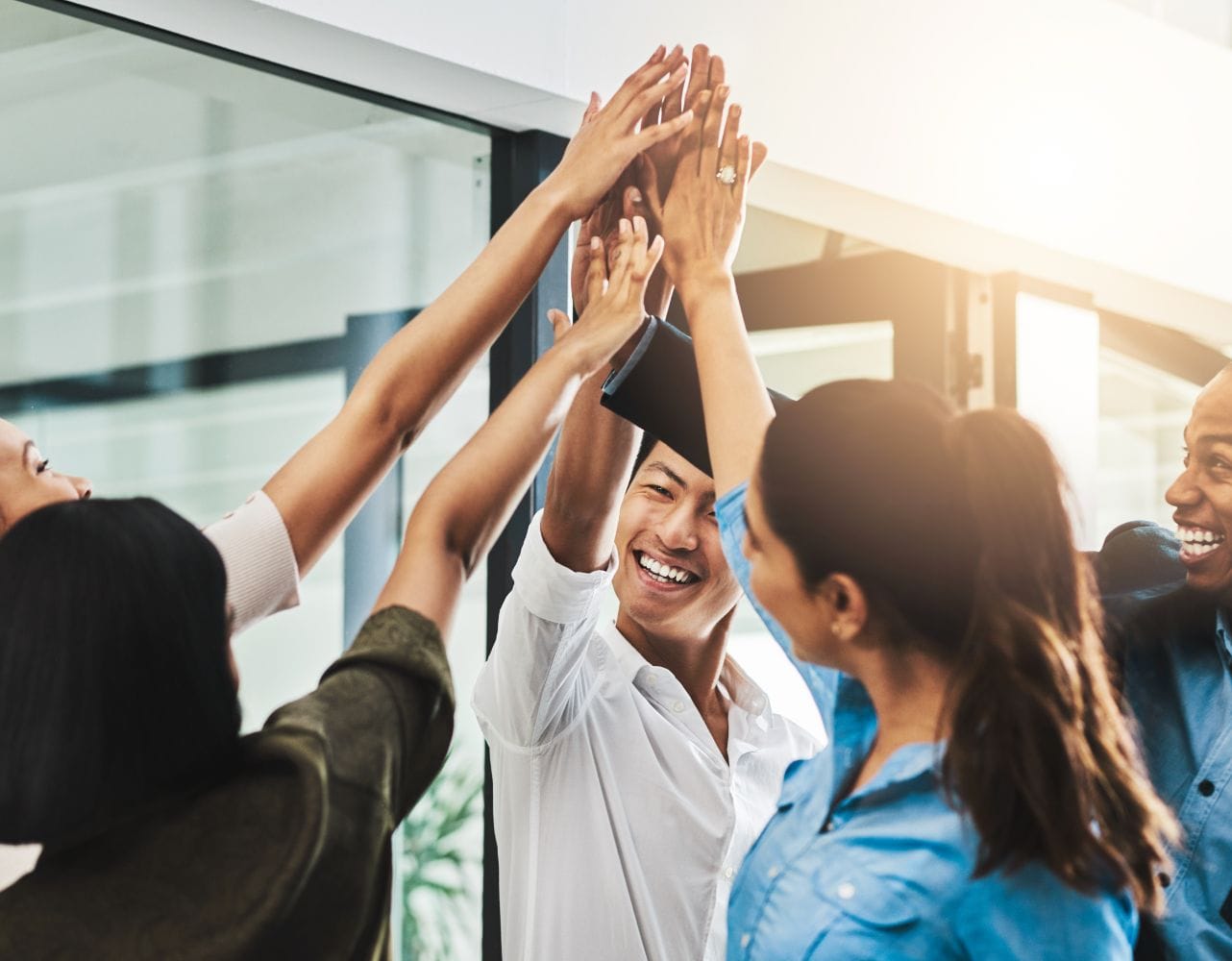 Multigenerational teams build empathy across age groups during a guided workshop