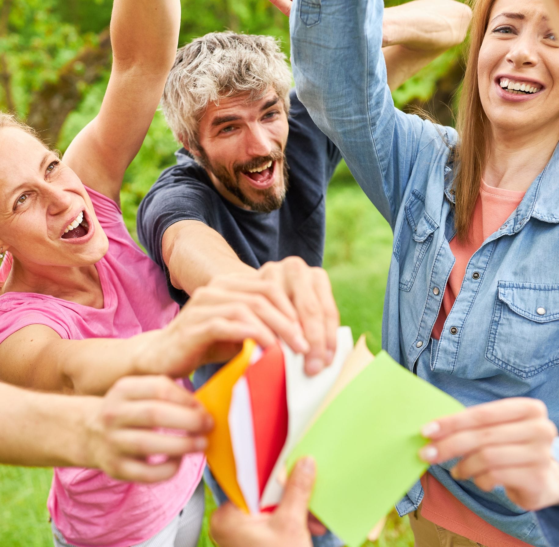 Teams playing a game