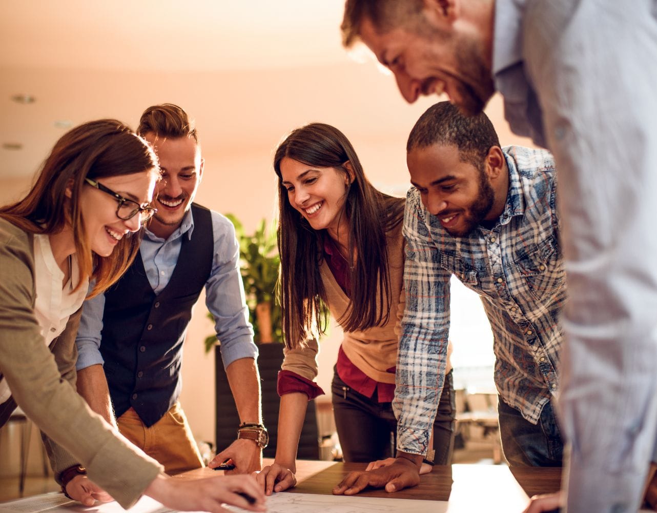 Participants collaborate during the team innovation sprint segment of the workshop